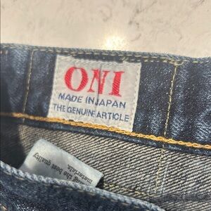 ONI Denim ONI-525-NI Size 36 - Men's Japanese Raw Natural Indigo Selvedge Denim
